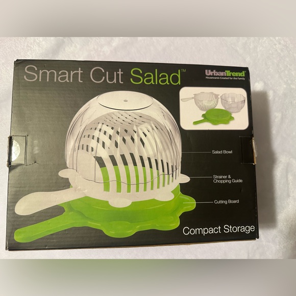 Urban Trend Smart Cut Salad Bowl - Green. NWT - Picture 4 of 5